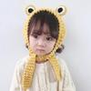 Cute for Frog Hat Big Ears Headgear Cartoon Knitted Hat Winter Warm Headdress