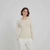 Crew Neck Long Sleeve Pullover 0 Pure Wool Knitted Sweater Female Slim and Thin Casual Versatile Sweater Thin