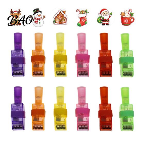 Interactive Play Toys Christmas Finger Projector Light, Mini Patterns LED Toy for Kids, Holiday Goodie Bag Fillers Light Up Ring Projection Xmas Party