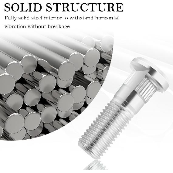 5PCS M12X1.50 Wheel Stud 90113S5H005 610-269,Steel Wheel Bolts,Replacement Wheel Lug Stud Kit Compatible With Acura Honda