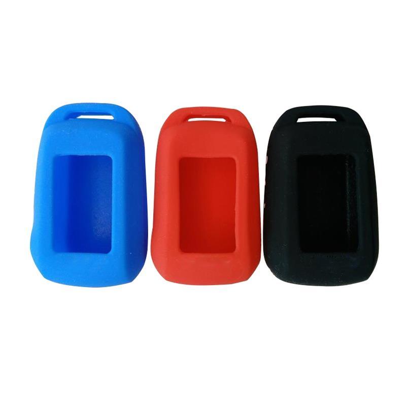 A94 LCD Remote Control Keychain + Silicone Key Case Body Cover for Russia Starline a94 Two Way car alarm system