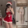 Sexy lingerie cute plush Christmas suit hollowed-out suspenders sexy breast uniform temptation