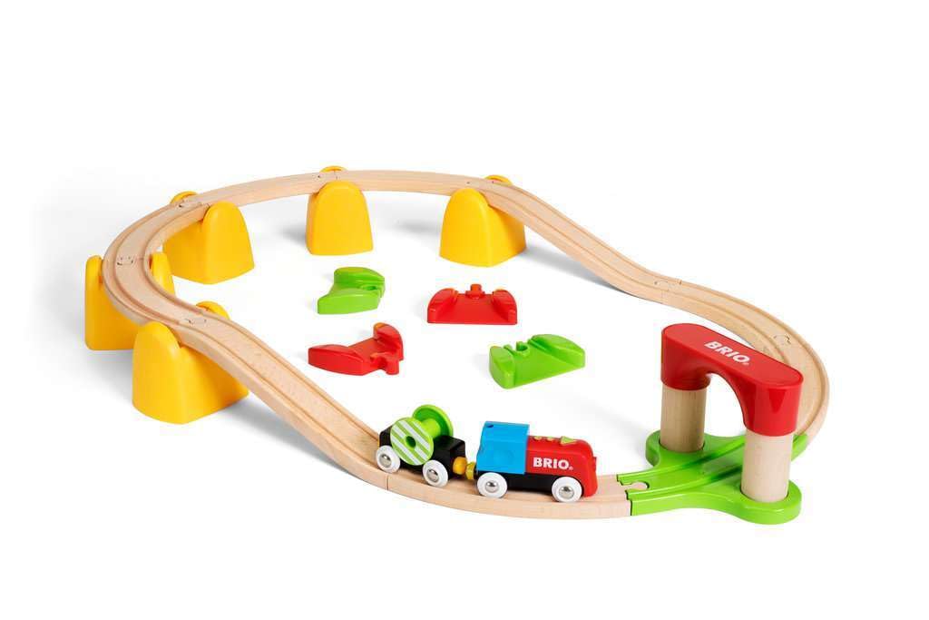 Brio My First Power Rail Set for Ages Years and Wooden Rail Gift 33710, 1.5 Up. [Toy, Toy, Locomotive, Set, (Birthday/Christmas)]