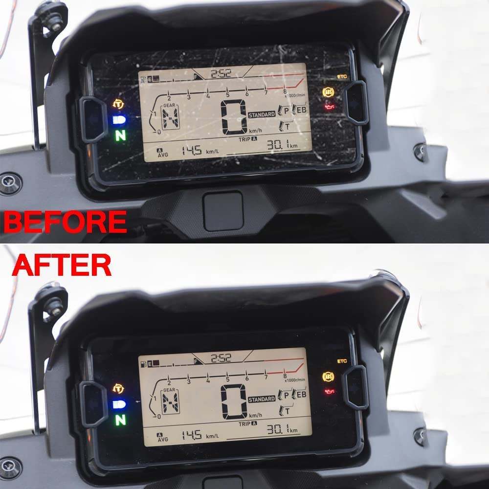 Aveko För Honda NC750 NC750S NC750X 2021 Instrumentpanel Instrument Hastighetsmätare Kluster Repskydd Film Skärmskydd (Set om 2)