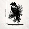Metal Crow Wall Decor for Yard & Home, Halloween & New Year Gift