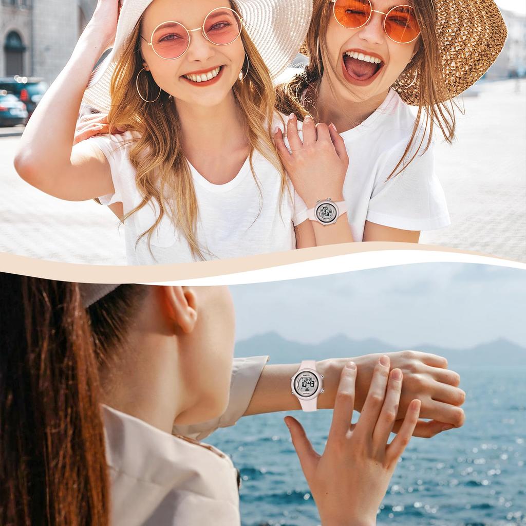 ShunkanSai Digital Wristwatch for Men and Slim Sports Easy To Day of the LED Simple and Stylish for Outdoor Activities Women, Fit, Watch, Read,