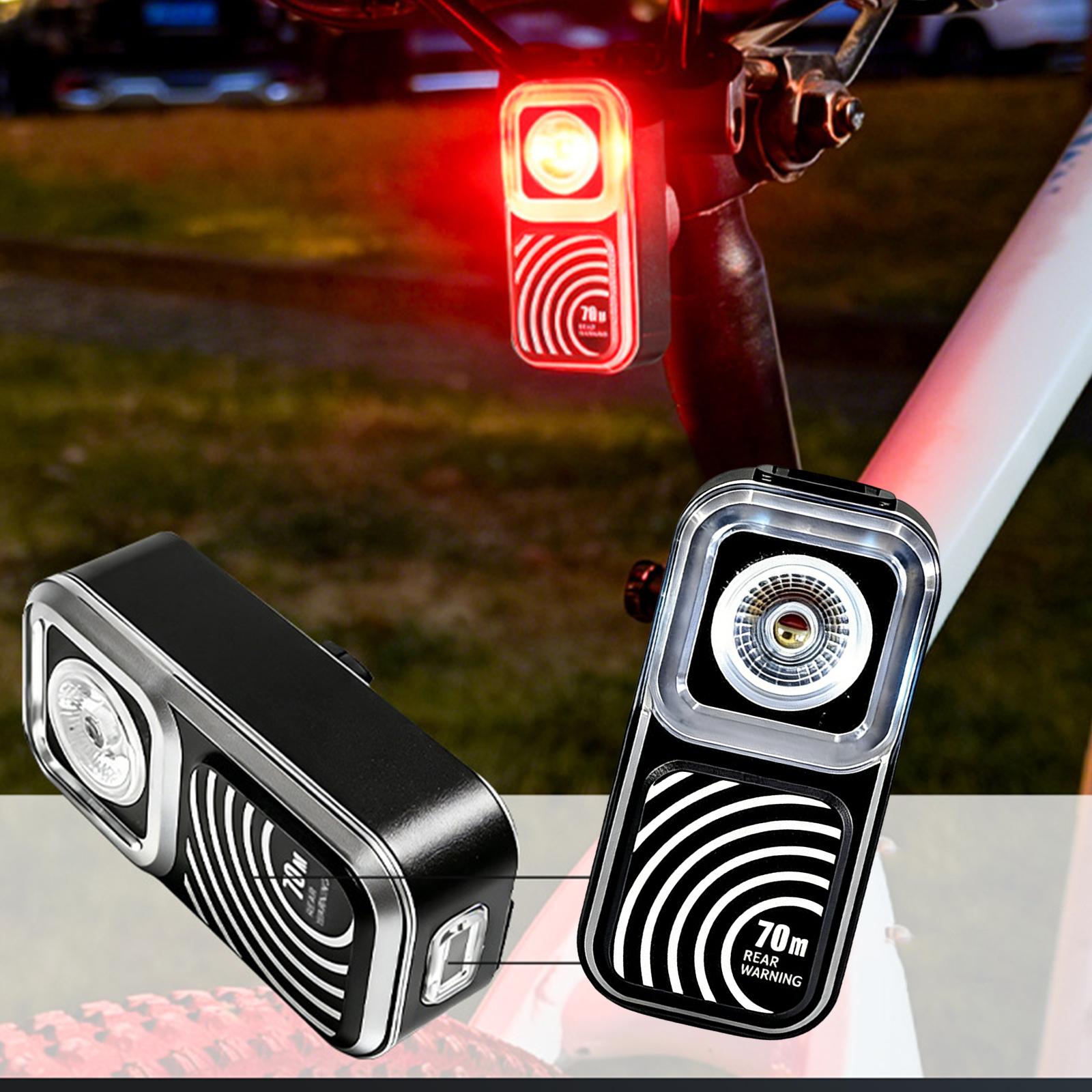Bicycle Brake Sensing Lamp Wear Resist Large Lumen Cycling Flashlight High-Brightness Strobe Warning Light Cycling Accessories China Mainland