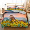 Warm Comforter Cover Featuring Pilowcase for Home Textile,10% High-Quality, Horse,Der,Dinosaurs, Zebras,Tiger,Soft Duvet Cover,2 Pcs, 3Pcs