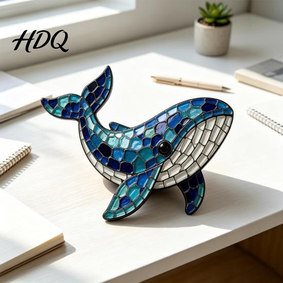 Creative Handmade Gift for Adults Octopus Mosaic Kit Beginners DIY Acrylic Sea Animal Glass Craft Set