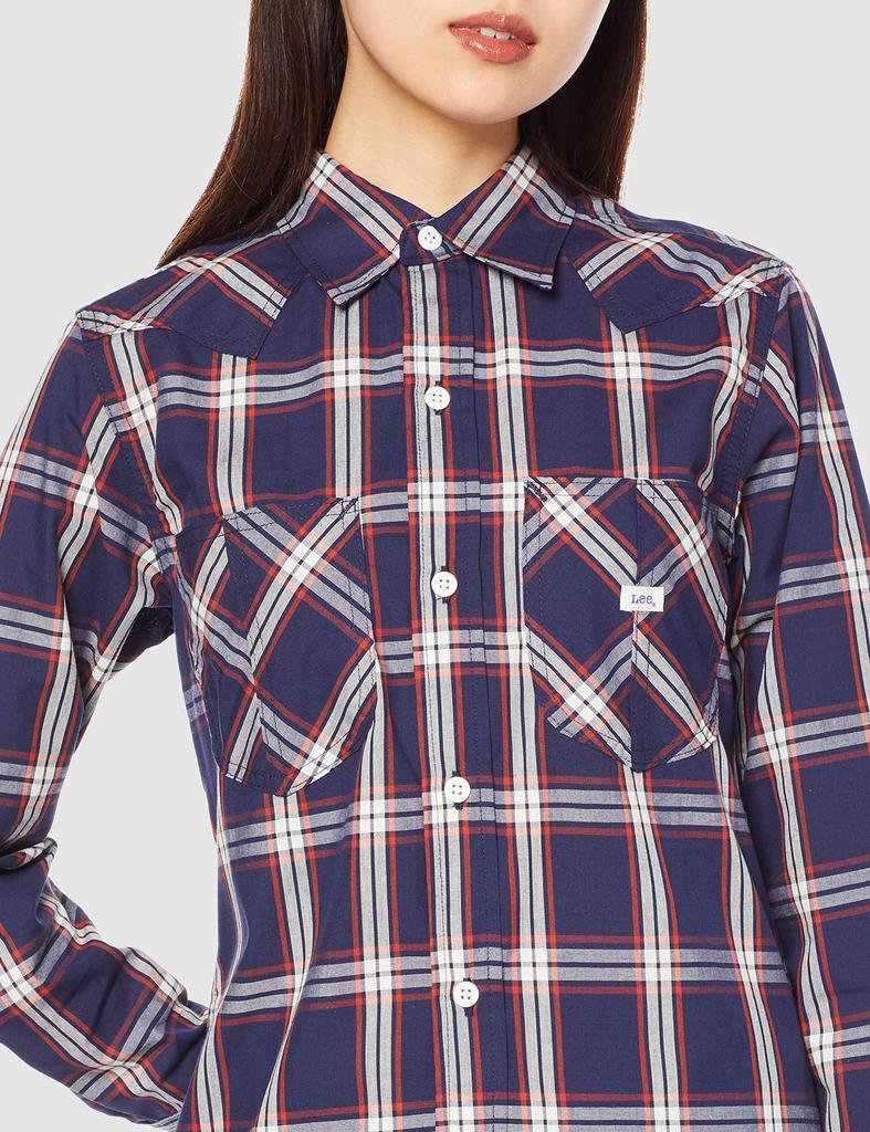 Lee Shirt Navy x Size S Button-Down LCS43006, Girls' White,