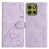 For Motorola Moto G86 5G Case Wallet Stand Imprinted Triangle Pattern Leather Phone Flip Cover