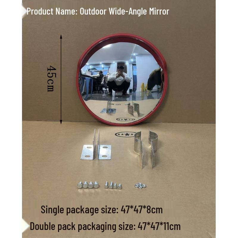 80cm Outdoor Convex Traffic Mirror for Parking Lot & Road Safety