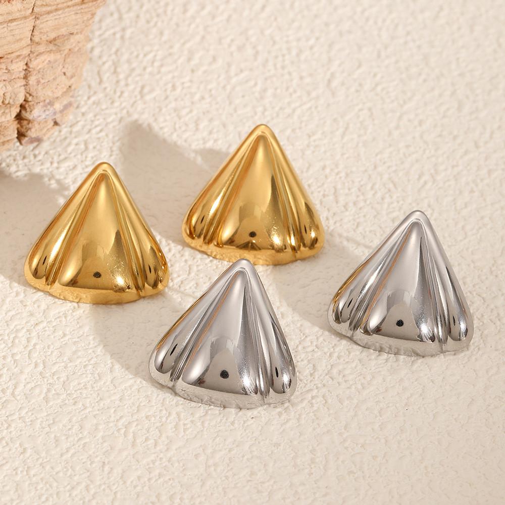 Geometric Stainless Steel Triangle Earrings For Women Fashion Jewelry