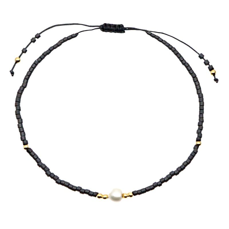 Bohemian Bracelet, Natural Stone Ladies Bracelet, Rice Bead Beaded Bracelet, Hand-woven.