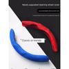 New Car Steering Wheel Cover, Four-Season Anti-Slip, High-End, Lightweight, Durable, Breathable, Nappa Leather, Suede Handlebar Cover