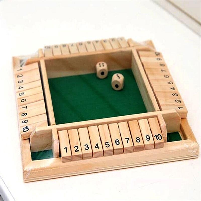 Wooden Four-flip Board Toy For Children Family Table Game