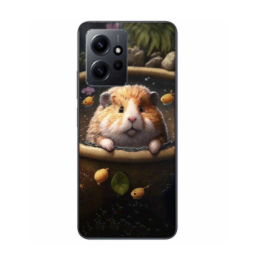 Hamster Portrait Phone Case For Redmi 12 13C 12C 15C 9 10 10C Note 13 Pro Plus 14 15 Pro 9T 9C 9A TPU Soft Cover Clear Cell Case