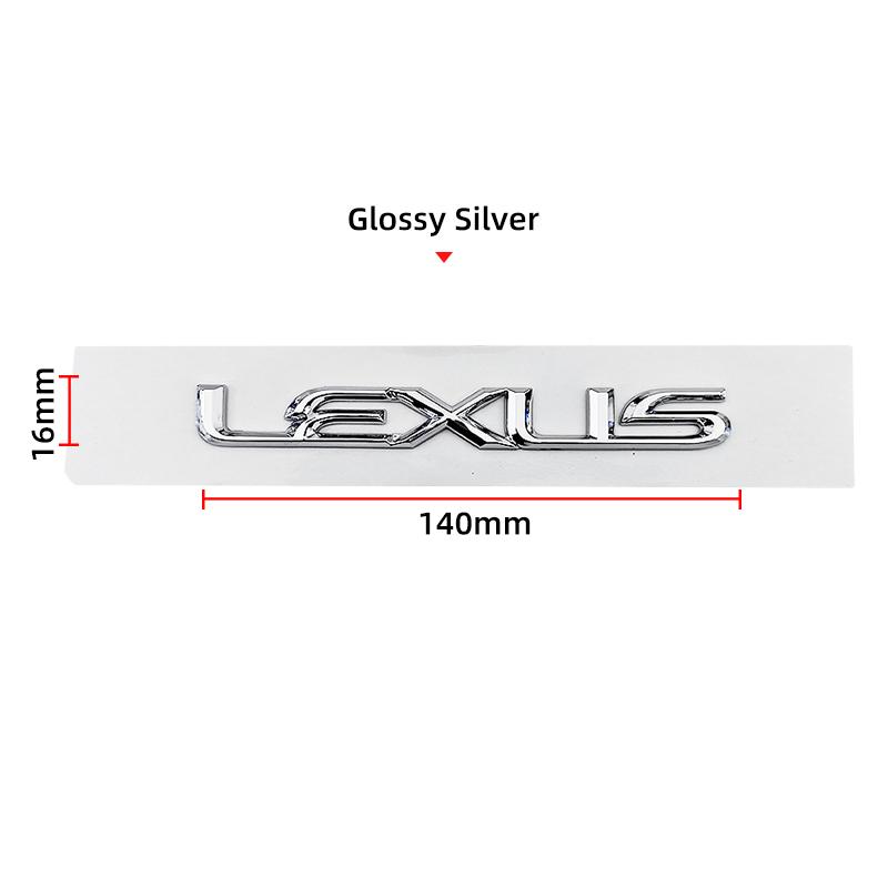 3D Car trunk letter sticker Accessory For Lexus F SPORT GX460 Ct200h IS250 ES 220D IS200 Fsport GS GX IS LS LX NX RX UX CT LC RC