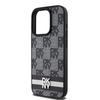 Dkny Dkhcp15Lpcptssk Iphone 15 Pro6.1 Czarny/Black Hardcase Leather Checkered Mono Pattern & Printed Stripes