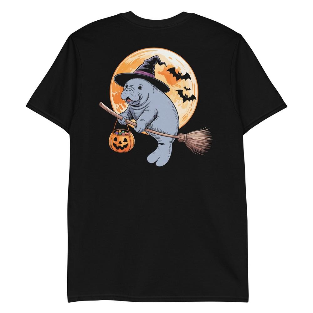

Manatee Witch Hat Pumpkin Halloween Costume Men Women Kids T-Shirt XL