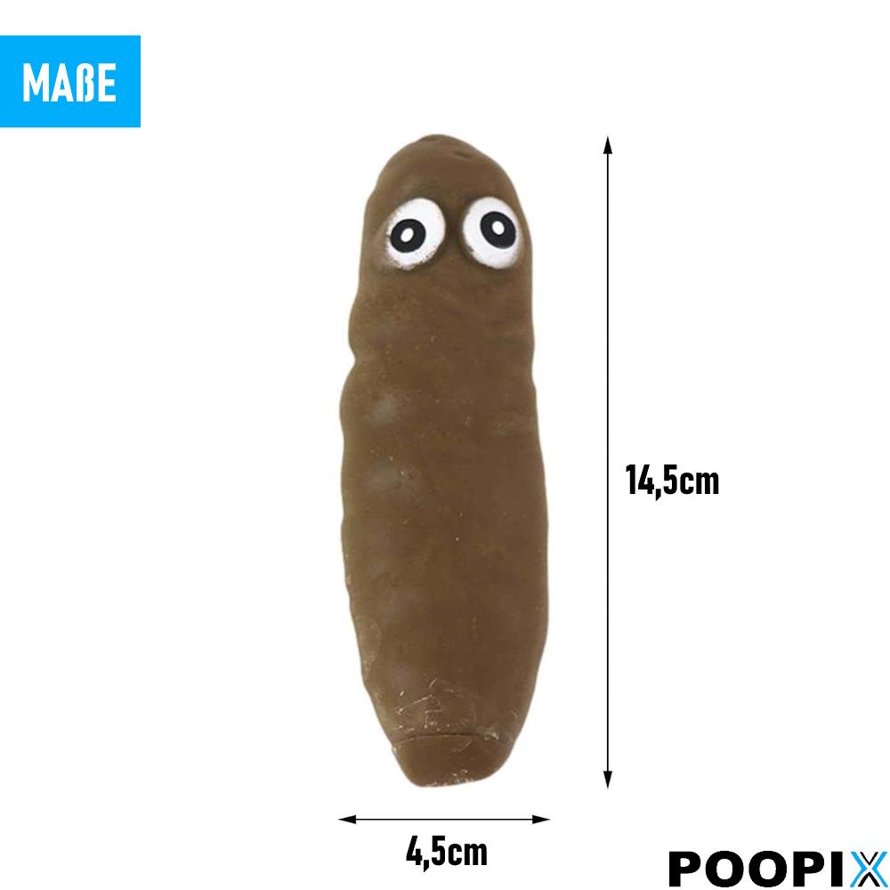POOPIX Artigo de brincadeira Brinquedo engraçado Apertar Amassar Bola anti-stress Cocô