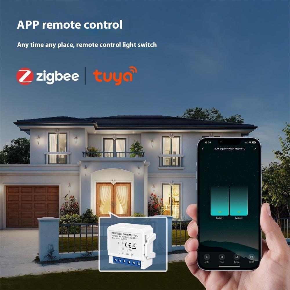 LZWSM16 1 Gang Zigbee 3.0 Smart Circuit Breaker Tuya Switch Module Single Live Wire Control