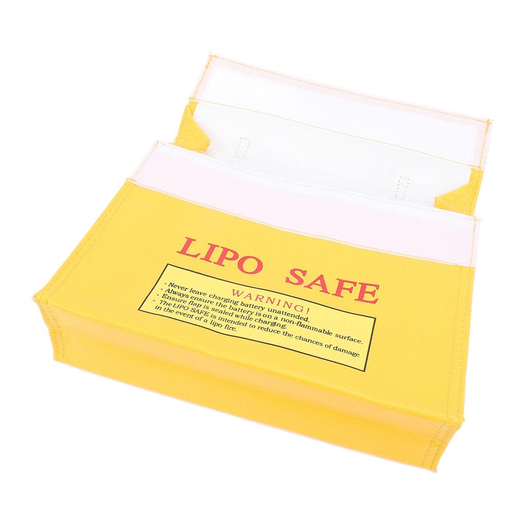 Lipo Safe Bag Lipo Battery Hook and Loop Closure Fireproof Explosionproof Lipo Battery Safe Pouch