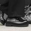 2024 Men's Shiny Round Toe Formal Height-Increasing British Workwear Shoes