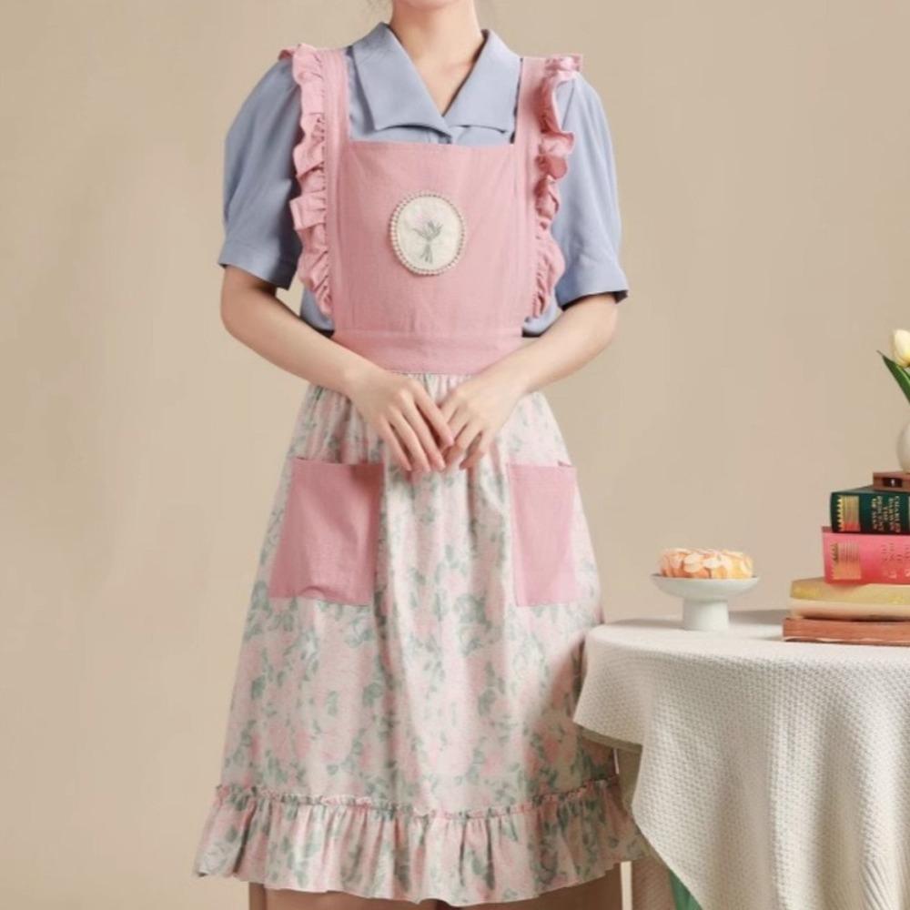 Niedliche Sommer Dünne Schürze Atmungsaktive Arbeitskleidung Neue Garten-Overalls für Frauen Mädchen