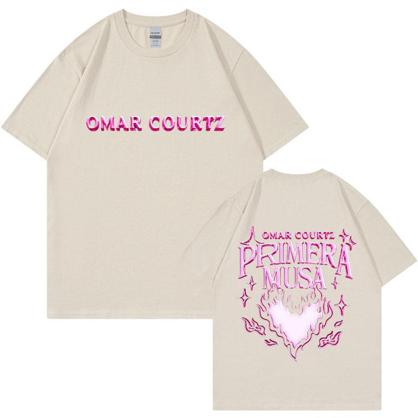 

Футболка Harajuku Product Omar Courtz Primera Musa Album Tour Мужская Хип-хоп Мода Высококачественная Повседневная Хлопковая С Коротким Рукавом 4XL