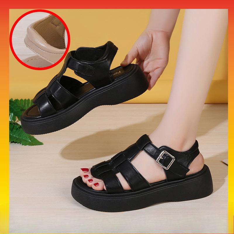 New Thick-soled Sandal Women's Height-increasing Fashion Soft-soled Beach Shoes