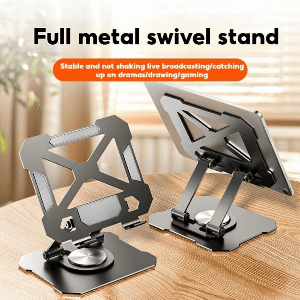 Adjustable Tablet Stand Hollow 360 Degree Rotation Desktop Stand Holder Foldable Multi Angle Cell Phone Stand Desk Holder