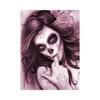 Obraz diamentowy DIY Halloween obraz czaszki haft diamentowy damski zestaw mozaiki artystyczna dekoracja ścienna do domu