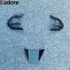For Toyota Venza Harrier 2024 2025 Carbon Fiber Car Steering Wheel Panel Cover Trim Interior Accessories