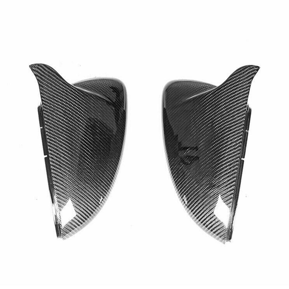 2Pcs Rearview Mirror Cap 5G0 857 537 Sticker Side Mirror Cover Carbon Fiber Exterior Side Rearview Mirror Cap for VW Golf 14-19