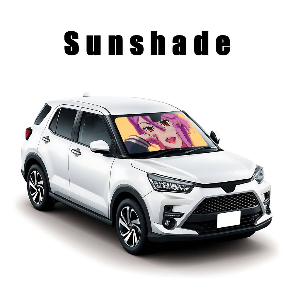 Anime D-Dandadan Car SunShade Car Sunshade Covers Cover Universal Windscreen Folding Visor