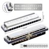 East Top Lucky13 (PowerChromatic-C) 13-Hole Blues Harmonica in C, Ideal for Jazz Professionals, Adults, and Children, Perfect for Study and Practice,