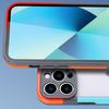 WOLMTT For iPhone 16 Pro Max Case Transparency Back PC+TPU Phone Cover Dual Color Frame
