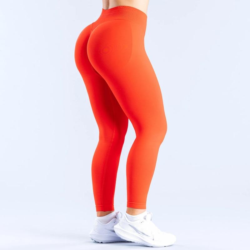 Matting Seamless Yoga Pants Three-section Waist Pleated Hip Lift Fitness Trousers Low Waist Yoga Trousers