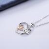 Stylish Animal Themed Heart Shaped Necklace For Girls Perfect Gift For Lovers