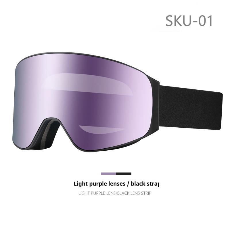 Ski Goggles Uv400 Protection Skiing Googles Snow Safety Anti-fog Mirror Lenses Otg Magnetic Snowboard Safety Glasses Custom Logo