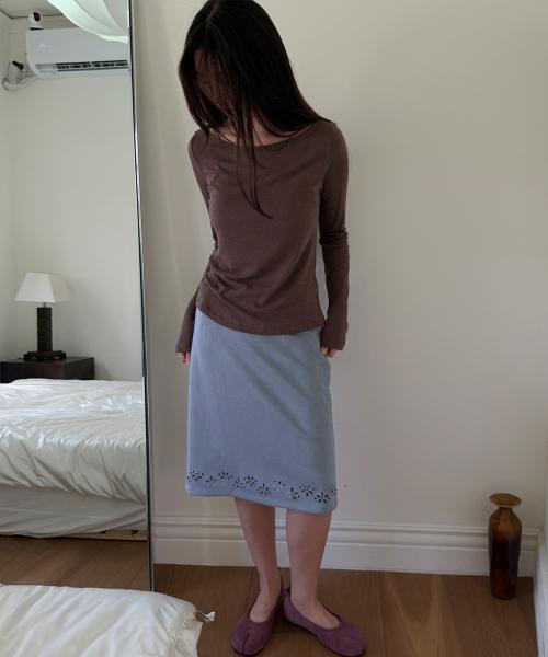 ASURA Basic Angora Boat T (Brown)