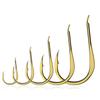 20Pcs/Pack Single Golden Fishing Hooks Barbed Gold Fish Hooks Barbed Hook  Fishing Lover