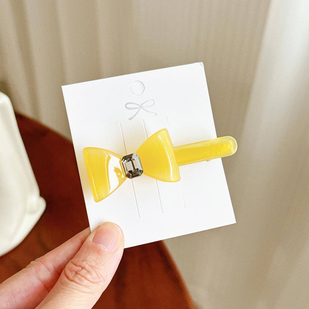 Bow Acetate Graceful Hair Accessories Collection Featuring Various Colorful Hair Ties And Clips