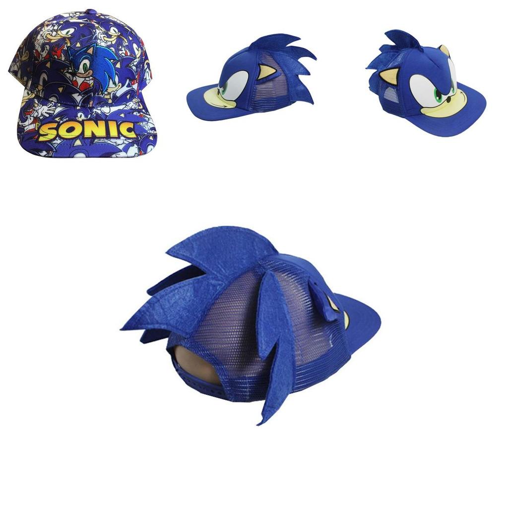 Cartoon Sonic The Hedgehog Sun Hat Soft Breathable Material For Kids Adults