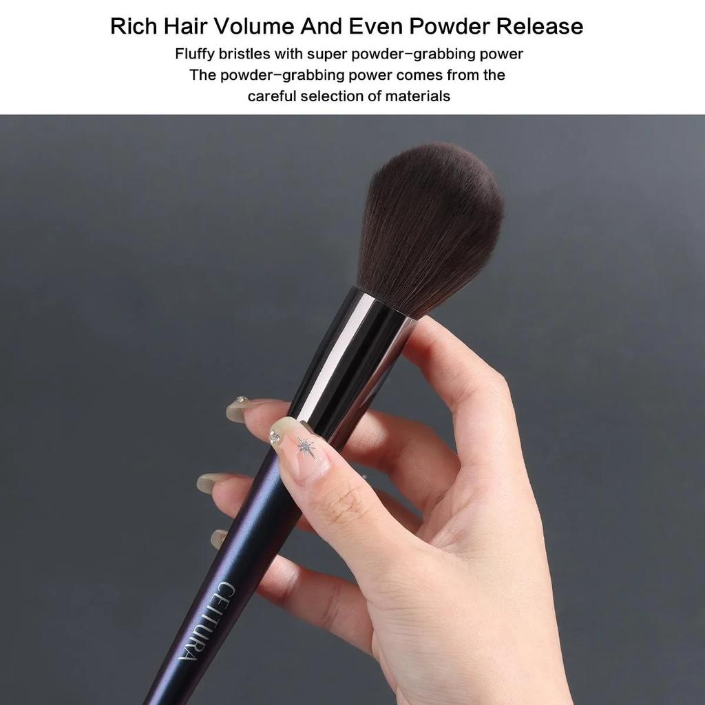 Gray Squirrel Hair Makeup Brush Set 8PCS with Storage Bag Gift Box Eyeshadow Loose Powder Application