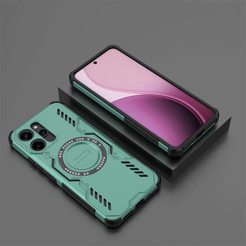 Shockproof Armor Case For Xiaomi Redmi 12 Magnetic Adsorption Wireless Charge Cover For Redmi 12 13 13x Case For Redmi 12 Case