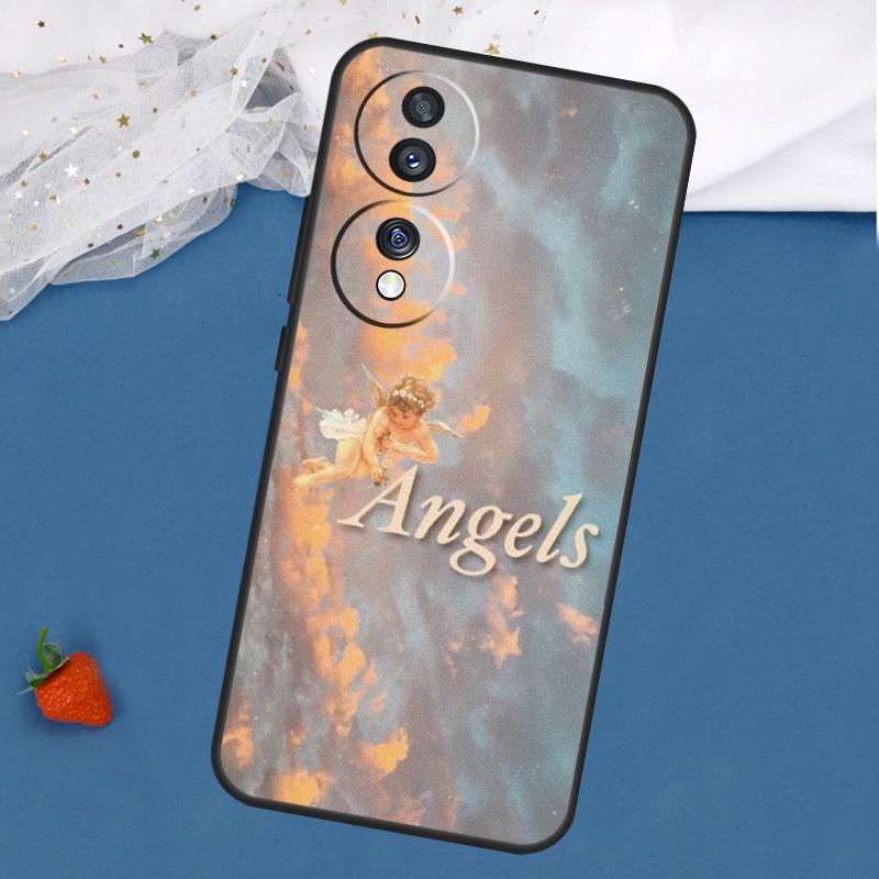 

Renaissance Angels Case For Honor Magic 8 7 5 6 Lite 400 200 Pro 50 70 90 X8c X8b X9a X9b X9c X9d Win RT Cover Honor X8c