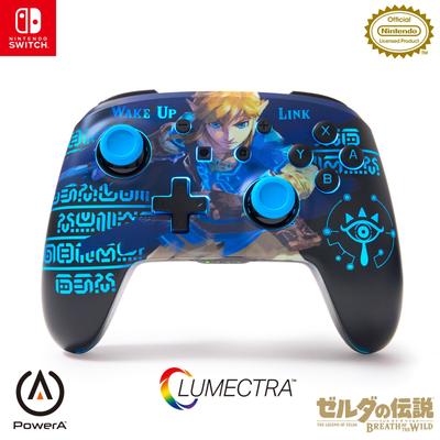 Officially Licensed Nintendo PowerA Lumectra Enhanced Wireless Controller for Nintendo Switch The Legend of Awakening Product - Zelda Link's
