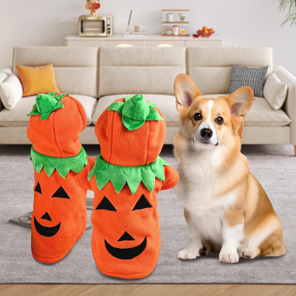 Kostüme für Hunde, Halloween-Kostüm für Hunde klein, Haustier-Cosplay-Kleid, Welpen warme Outfits Fleece-Kapuzenpullover